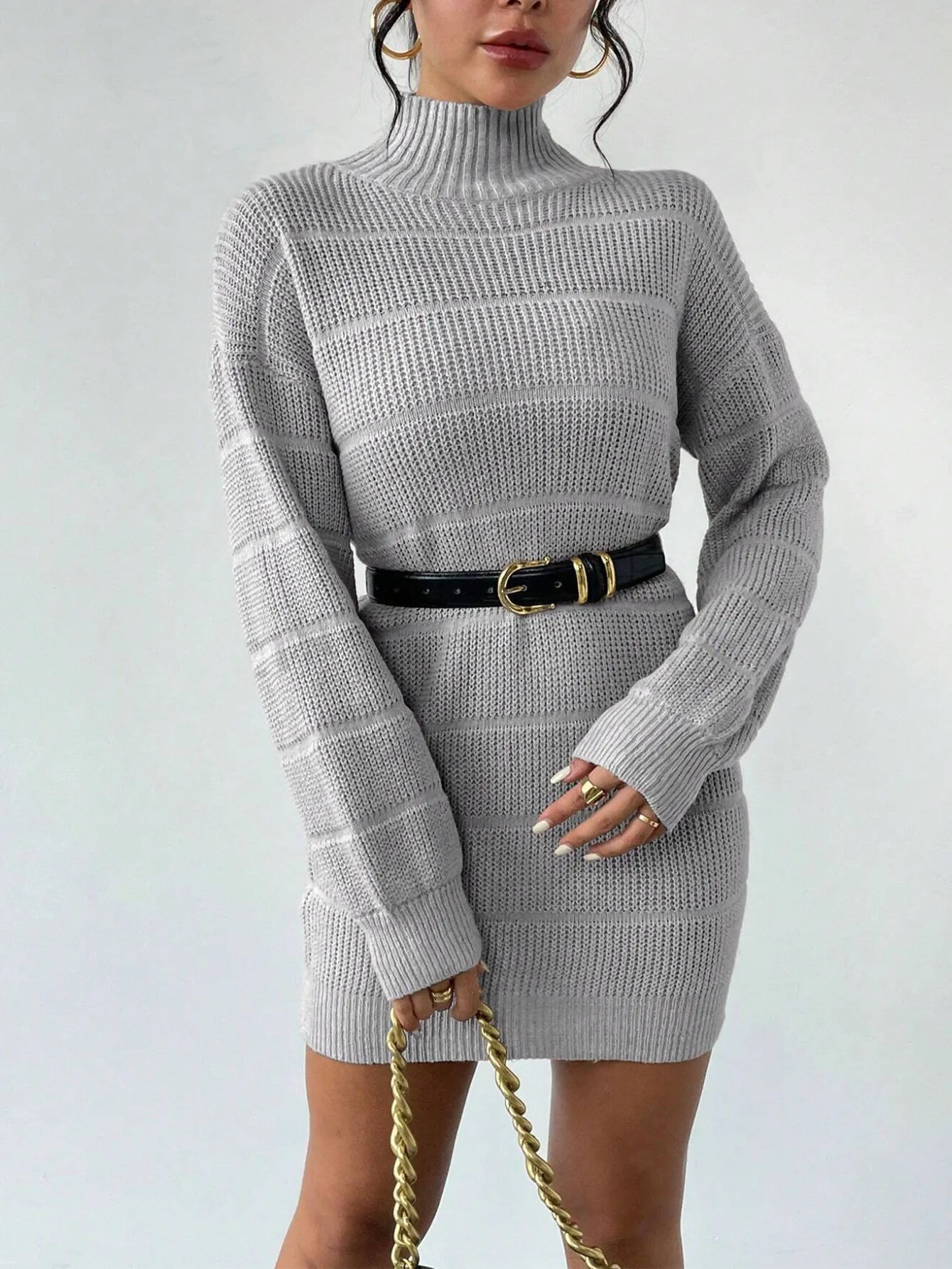 Turtleneck Mini Dress