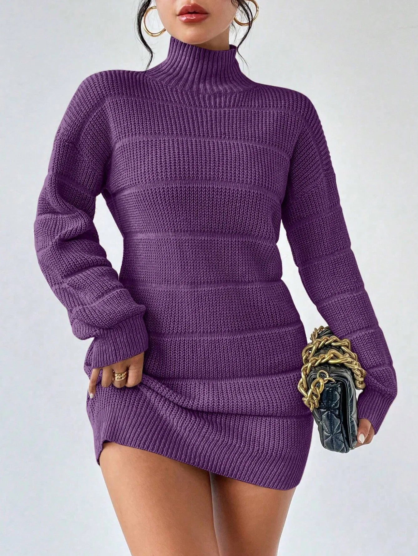 Turtleneck Mini Dress
